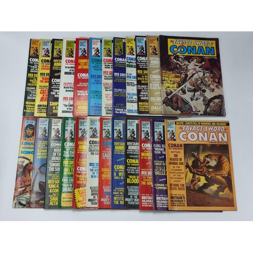 990 - 24 editions of Vintage 'The Savage Sword of Conan' comics.