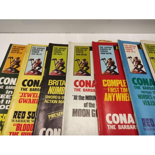 990 - 24 editions of Vintage 'The Savage Sword of Conan' comics.