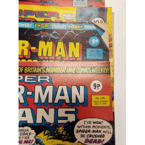 992 - 29 x Marvel comics. 1977 Super Spider-Man and the Titans.