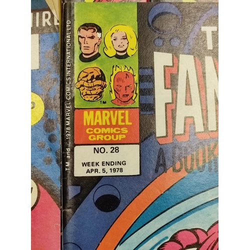 993 - 20 Mixed Vintage Marvel Comics plus 4 x Marvel comics. The Mighty World of Marvel Starring the Incre... 