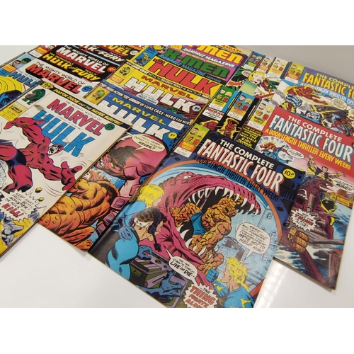 993 - 20 Mixed Vintage Marvel Comics plus 4 x Marvel comics. The Mighty World of Marvel Starring the Incre... 