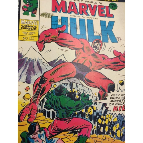 993 - 20 Mixed Vintage Marvel Comics plus 4 x Marvel comics. The Mighty World of Marvel Starring the Incre... 