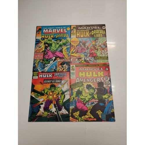 993 - 20 Mixed Vintage Marvel Comics plus 4 x Marvel comics. The Mighty World of Marvel Starring the Incre... 