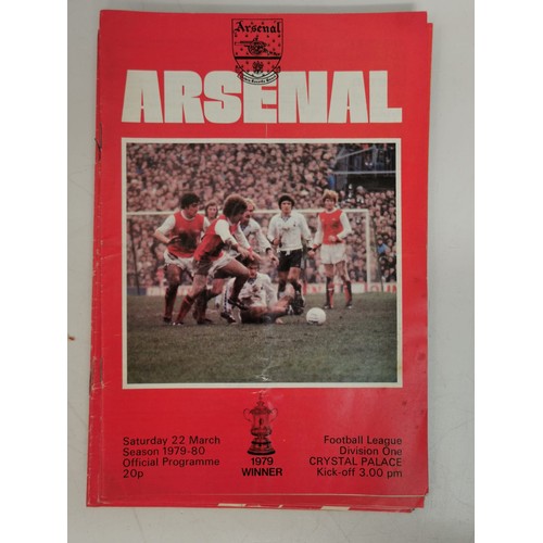 715 - A wonderful mixture of Arsenal football programmes ranging from 1975-1981. 178 in total.