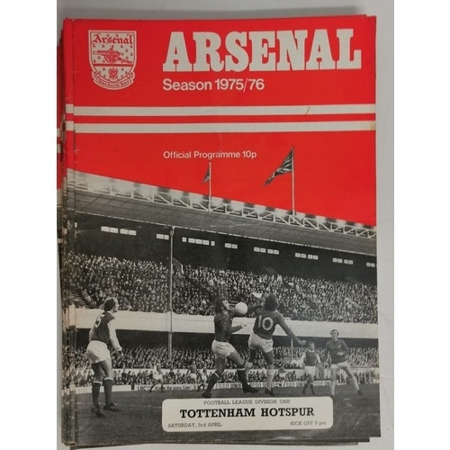 715 - A wonderful mixture of Arsenal football programmes ranging from 1975-1981. 178 in total.