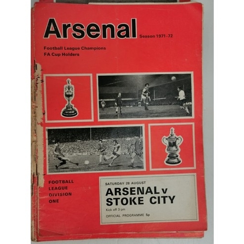 715 - A wonderful mixture of Arsenal football programmes ranging from 1975-1981. 178 in total.