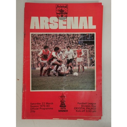 715 - A wonderful mixture of Arsenal football programmes ranging from 1975-1981. 178 in total.