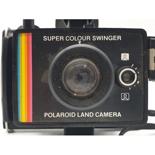 757 - A vintage Polaroid super colour swing land camera. As found.