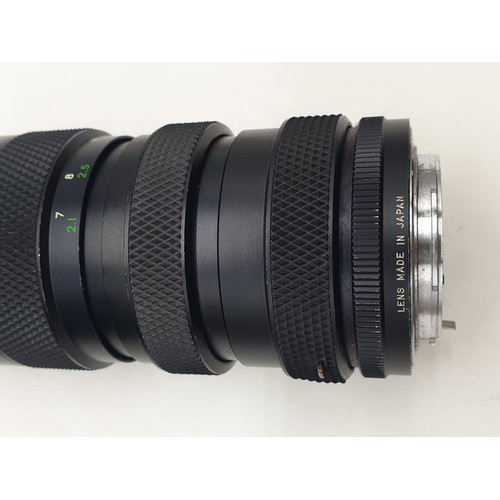 758 - A Cesnon MC 80mm - 210mm lens. Good condition with case. 18cm in length.