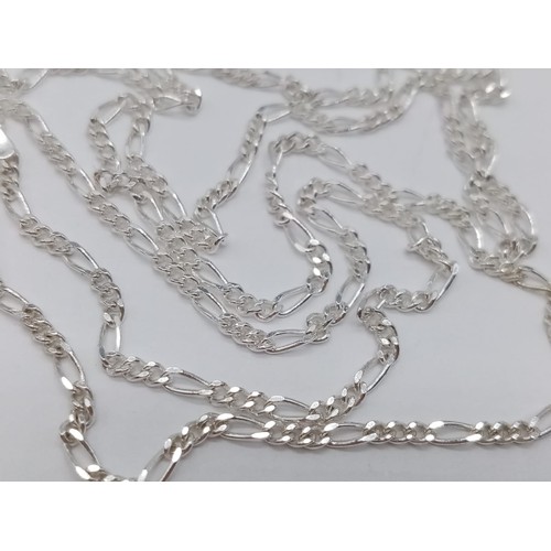 898 - Silver curb chain, weight 3.45g and 49cm long approx