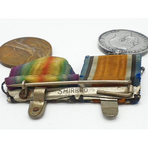 845 - A pair of WW1 Naval medals. The war medal and the Victory medal. Awarded to able seamen J.W. Coy ,Ro... 