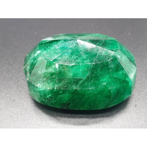 150 - 514.50Ct Natural Emerald. Oval shape. GLI certified