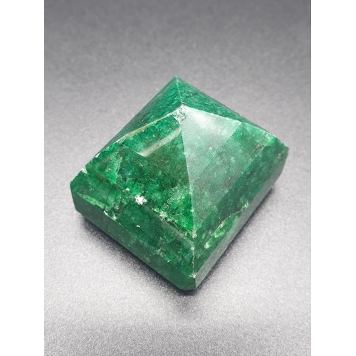 164 - 343Ct Natural Emerald. Octagon step. GLI certified