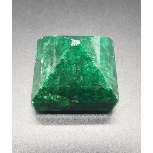 164 - 343Ct Natural Emerald. Octagon step. GLI certified