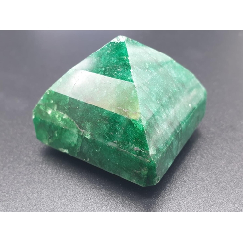 164 - 343Ct Natural Emerald. Octagon step. GLI certified