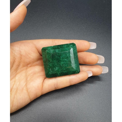 164 - 343Ct Natural Emerald. Octagon step. GLI certified