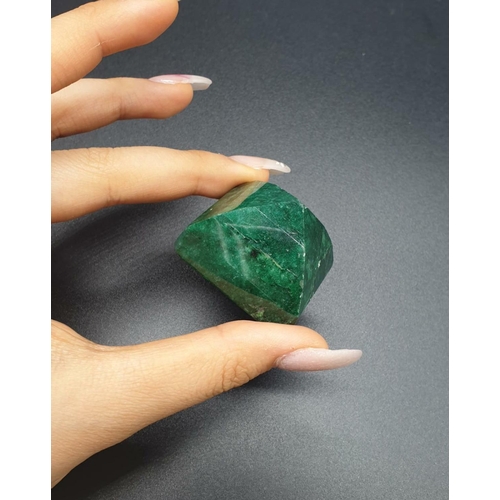 164 - 343Ct Natural Emerald. Octagon step. GLI certified