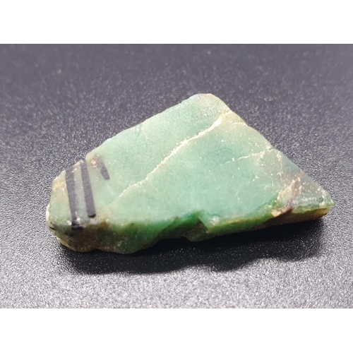 211 - 27.79 Ct Natural Emerald. Rough shape. IDT certified