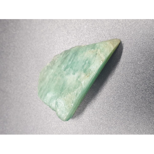 295 - 76.80Ct Natural Emerald. Rough shape. ITLGR certified