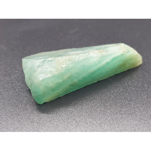 295 - 76.80Ct Natural Emerald. Rough shape. ITLGR certified