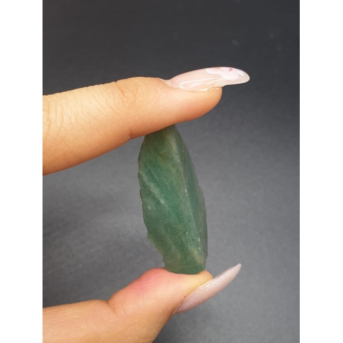 295 - 76.80Ct Natural Emerald. Rough shape. ITLGR certified