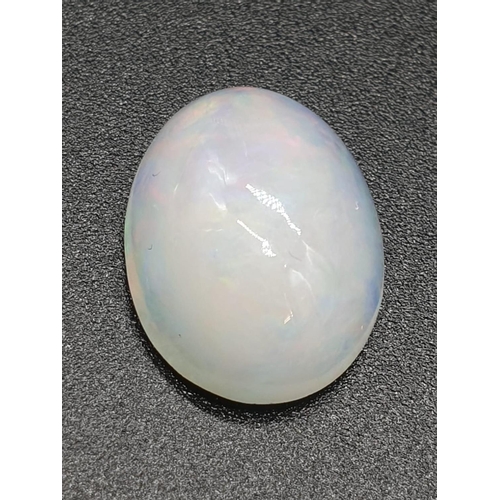 301 - 5.52 Ct Natural Fire Opal. Oval cabochon. IDT certified