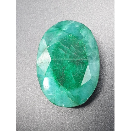 316 - 160.50Ct Natural Emerald. Oval shape. IGL&I certified