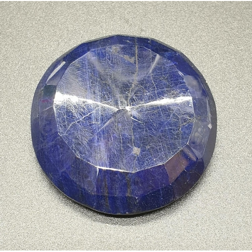 329 - 273.56 Ct Natural Blue Sapphire. Round brilliant cut. IGL&I certified