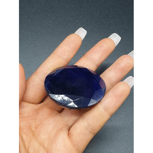 329 - 273.56 Ct Natural Blue Sapphire. Round brilliant cut. IGL&I certified