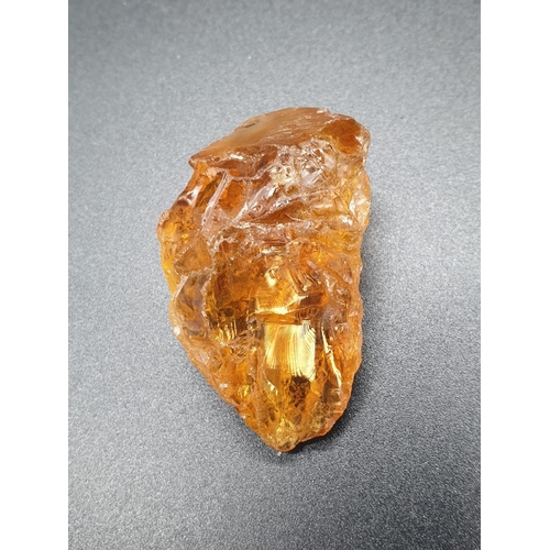 330 - 134.60 Ct Natural Citrine. Rough shape. ITLGR certified