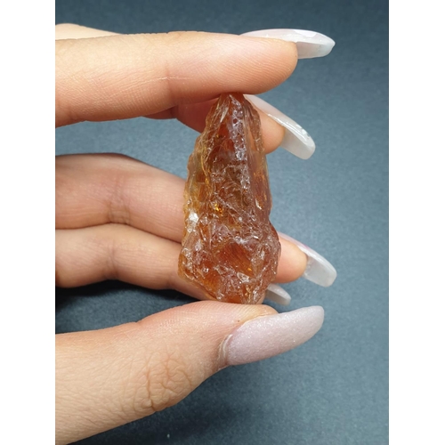 330 - 134.60 Ct Natural Citrine. Rough shape. ITLGR certified