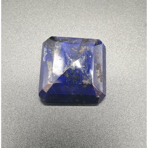 336 - 82Ct Natural Blue Sapphire. Octagon step. GLI certified