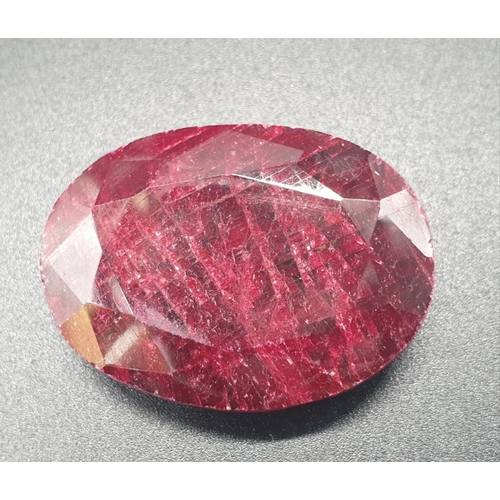 343 - 118Ct Natural Ruby. Oval shape. GLI certified