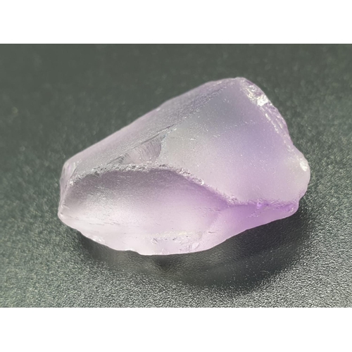 393 - 42.46 Ct Natural Amethyst. Rough shape. IDT certified