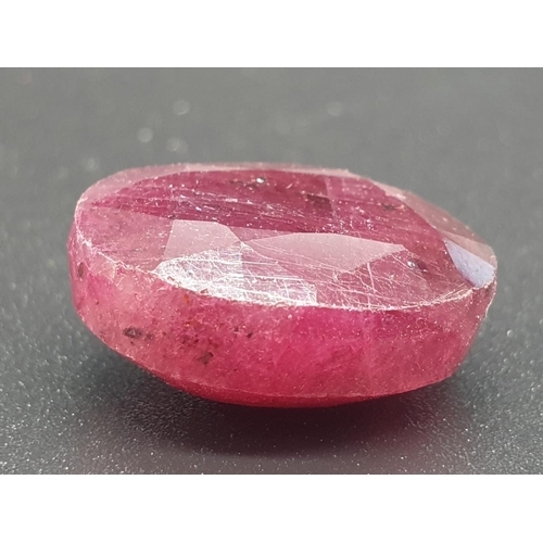 407 - 26.81 Ct natural Ruby. Oval shape. IDT certified