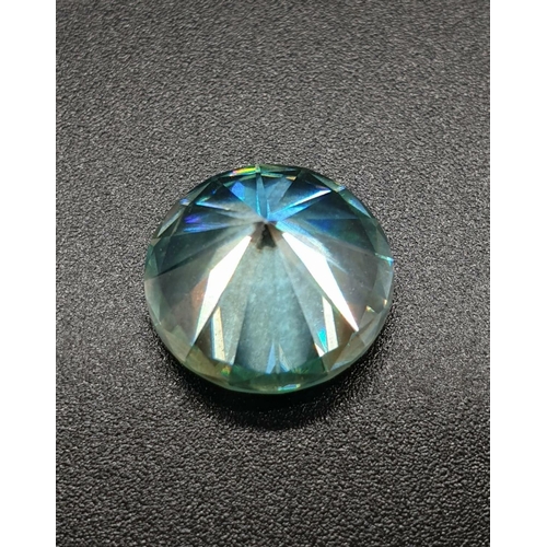 444 - 5.36cts Blue Moissanite Stone