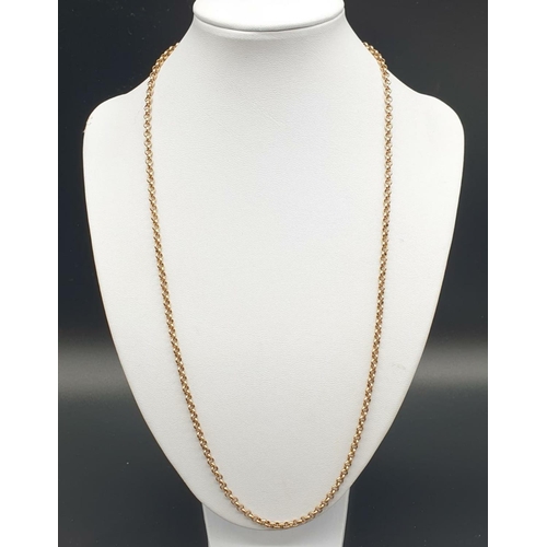 149 - 9ct Gold Belcher Chain, 56cms long, 15.7g