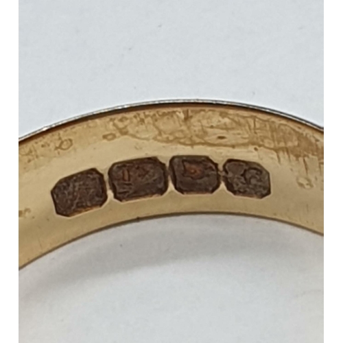 484 - 9ct Gold Band Ring 4.2g Size S