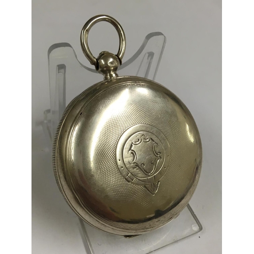 260 - Antique solid silver Waltham Broadway , ticks if shaken but sold with no guarantees