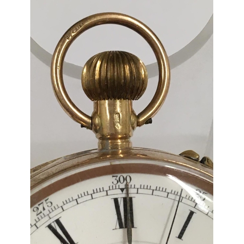 41 - Vintage 9ct solid gold pocket watch (AF), WEIGHT 76g