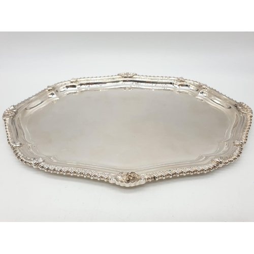 122 - Asprey London Silver Tray, weight 782g and size 32x23cm approx