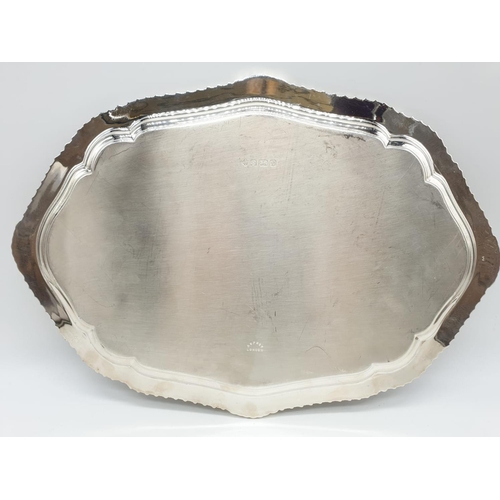 122 - Asprey London Silver Tray, weight 782g and size 32x23cm approx