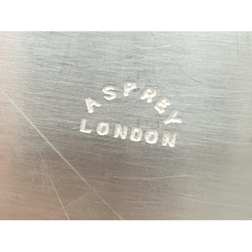 122 - Asprey London Silver Tray, weight 782g and size 32x23cm approx