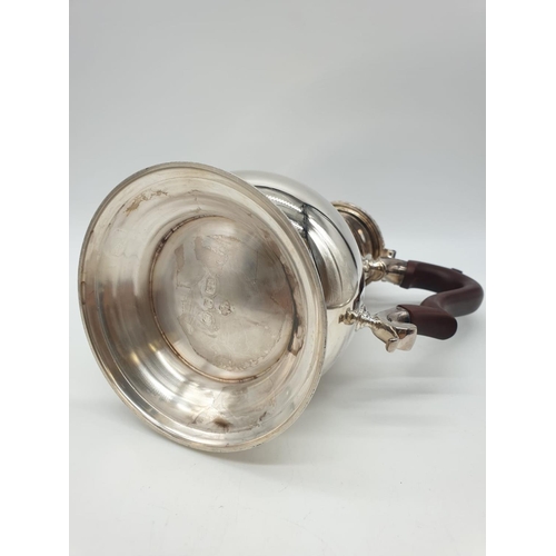 14 - Asprey London Silver Coffee pot, weight 1180g and 28cm tall approx in very good condition