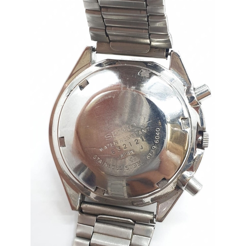 297 - Seiko PEPSI gents chronograph watch.