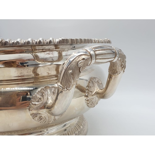 5 - A very Large and heavy Asprey London Silver Serving pot and lid, weight 4500g total , size 15x32cm a... 