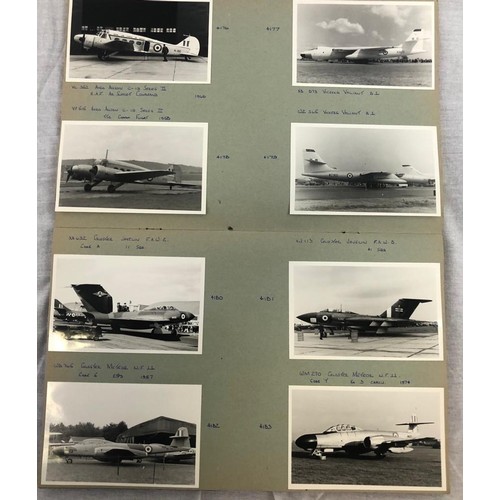 352 - 2 X SCRAPBOOKS of incredible black and white original photos of aircraft from the 1950's to 1970's. ... 