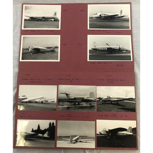 352 - 2 X SCRAPBOOKS of incredible black and white original photos of aircraft from the 1950's to 1970's. ... 