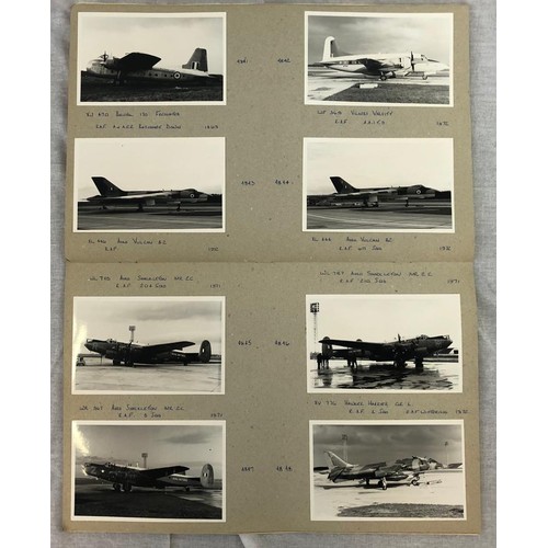 352 - 2 X SCRAPBOOKS of incredible black and white original photos of aircraft from the 1950's to 1970's. ... 