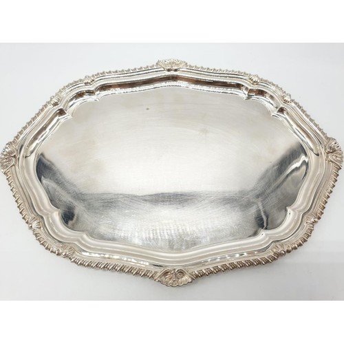 42 - Asprey London Silver Tray, weight 802g in very good condition